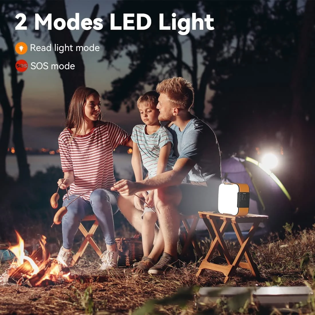 98Wh / 26400mAh Portable Power Station with Flashlight