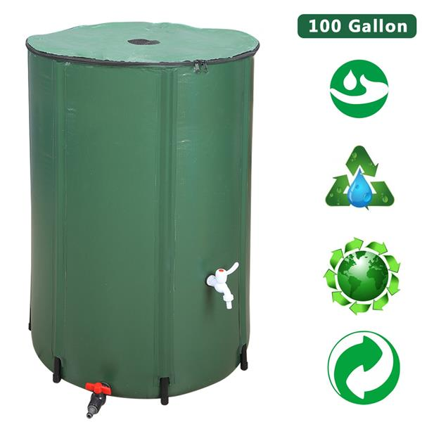 💧 Folding Rain Barrel | 50/66/100 Gallon | Rainwater Harvesting | Off-Grid Water Storage