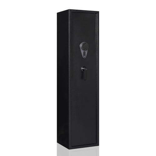 5-Rifle Biometric Gun Safe Cabinet | Fingerprint & Digital Keypad | Cold Rolled Steel