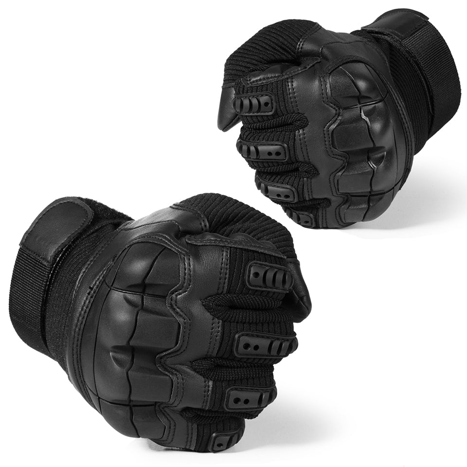 Tactical Full Finger Hard Knuckle Gloves | Touchscreen Compatible Military Combat Gloves