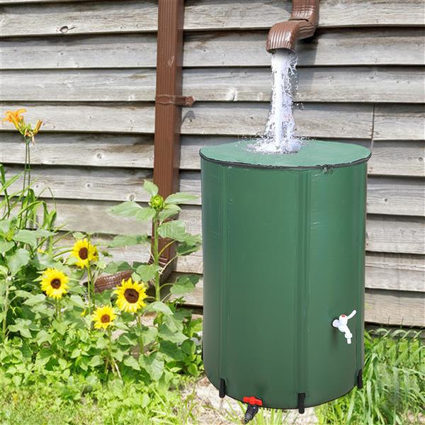 💧 Folding Rain Barrel | 50/66/100 Gallon | Rainwater Harvesting | Off-Grid Water Storage