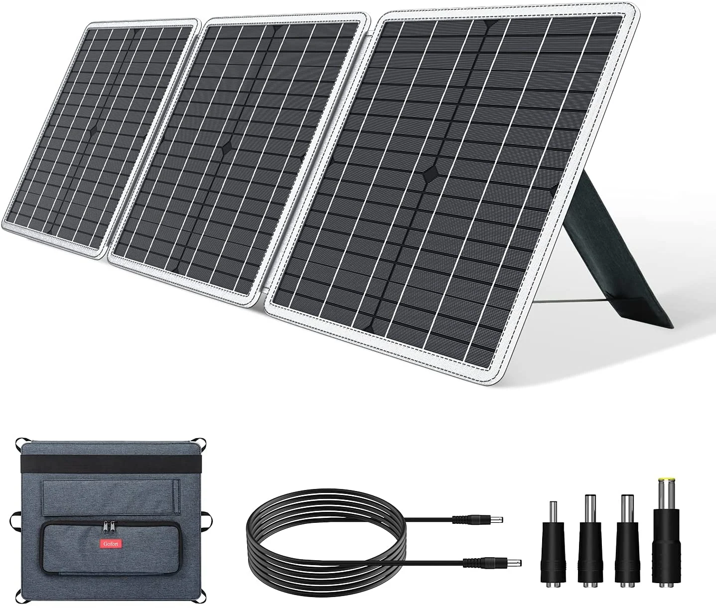 60W 18V Foldable Portable Solar Panel Charger with USB