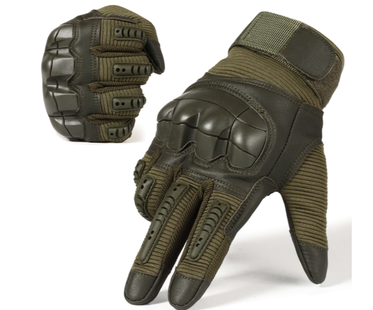 Tactical Full Finger Hard Knuckle Gloves | Touchscreen Compatible Military Combat Gloves