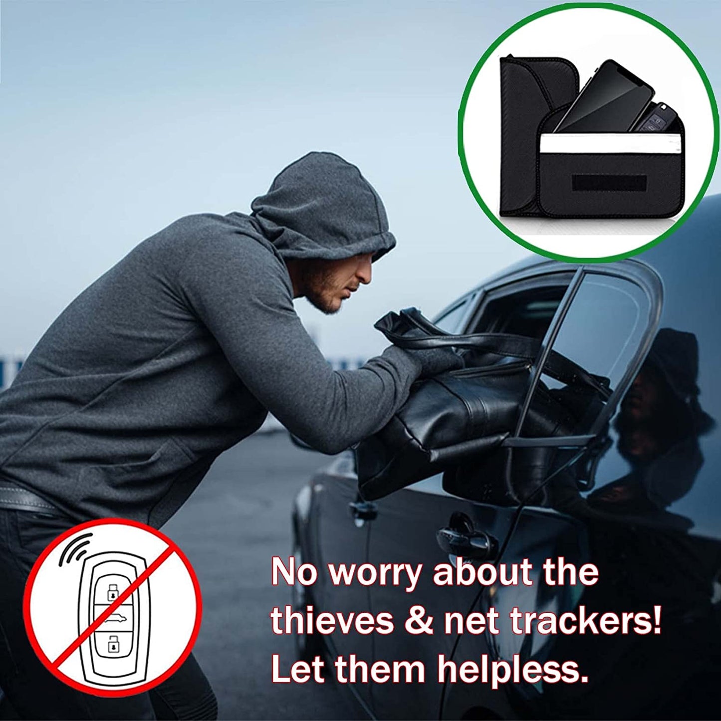 Signal Blocking Faraday Bag — EMP, GPS, RFID & Cell Shield