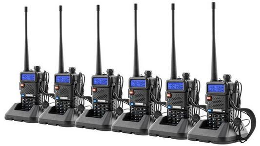 BAOFENG Dual Band Walkie Talkie Set – 6-Pack Two-Way Radio
