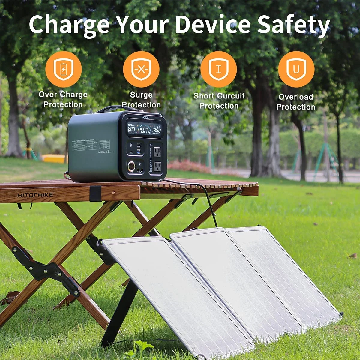 60W 18V Foldable Portable Solar Panel Charger with USB