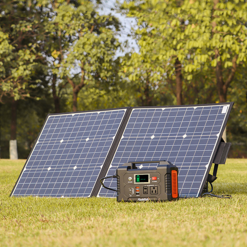 200W Portable Power Station + 50W Solar Panel Bundle – Complete Off-Grid Kit