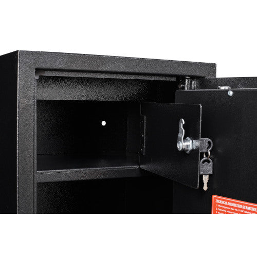 5-Rifle Biometric Gun Safe Cabinet | Fingerprint & Digital Keypad | Cold Rolled Steel