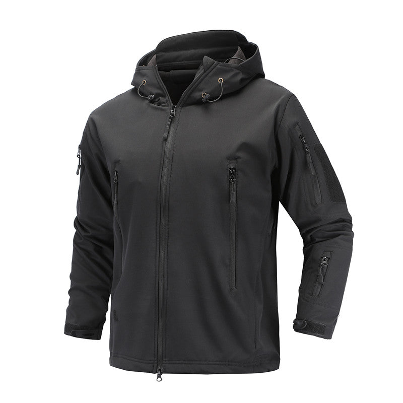 Men's Tactical Softshell Jacket | Windproof & Water-Resistant Military Outdoor Coat