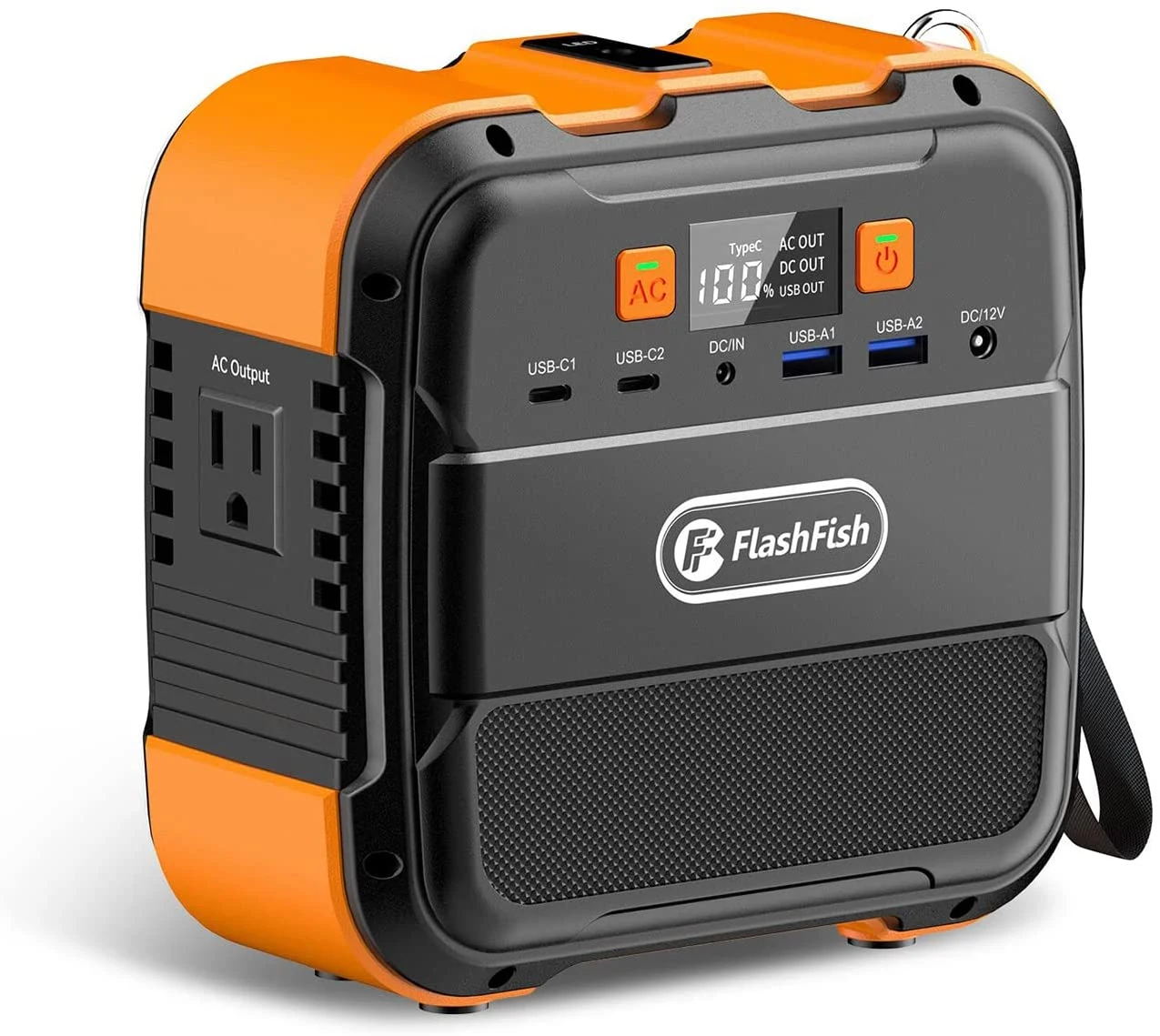 98Wh / 26400mAh Portable Power Station with Flashlight