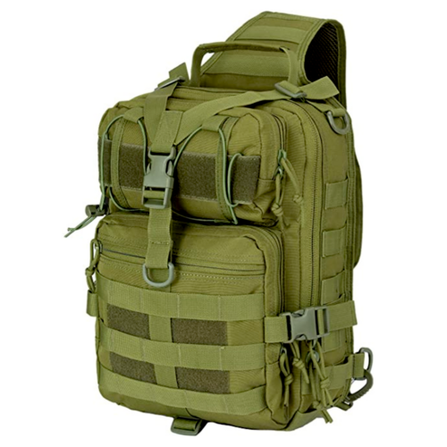 JupiterGear 15L Tactical Military Sling Backpack | MOLLE Shoulder Bag