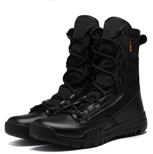 👢 Ultralight Military Tactical Ankle Boots | Genuine Cowhide | 2 Colors | Sizes 35-47