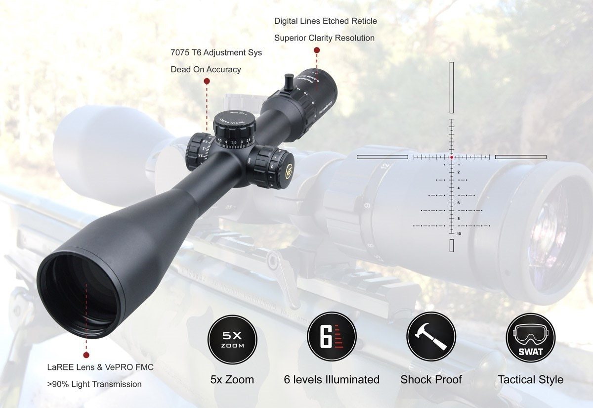 🔭 Paragon 6-30x56 GenII SFP Riflescope | 90% Light Transmission | 6-Gear Illumination