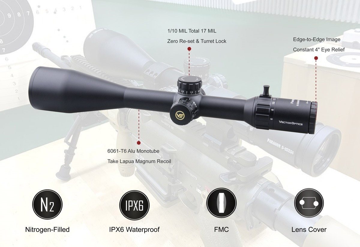 🔭 Paragon 6-30x56 GenII SFP Riflescope | 90% Light Transmission | 6-Gear Illumination