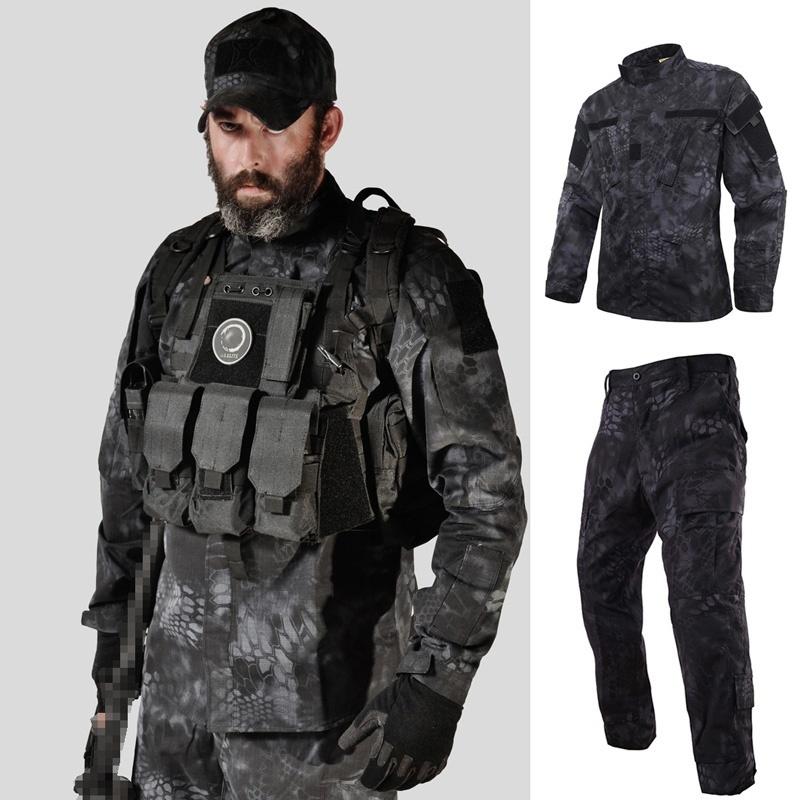 Men's Tactical BDU Combat Uniform | Multicam Camouflage Field Shirt & Pants Set