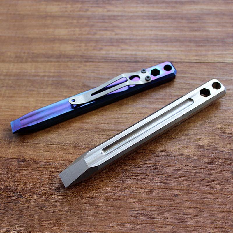🔧 TC4 Titanium Tactical Crowbar | EDC Self-Defense Tool | Pocket Clip | 2 Colors