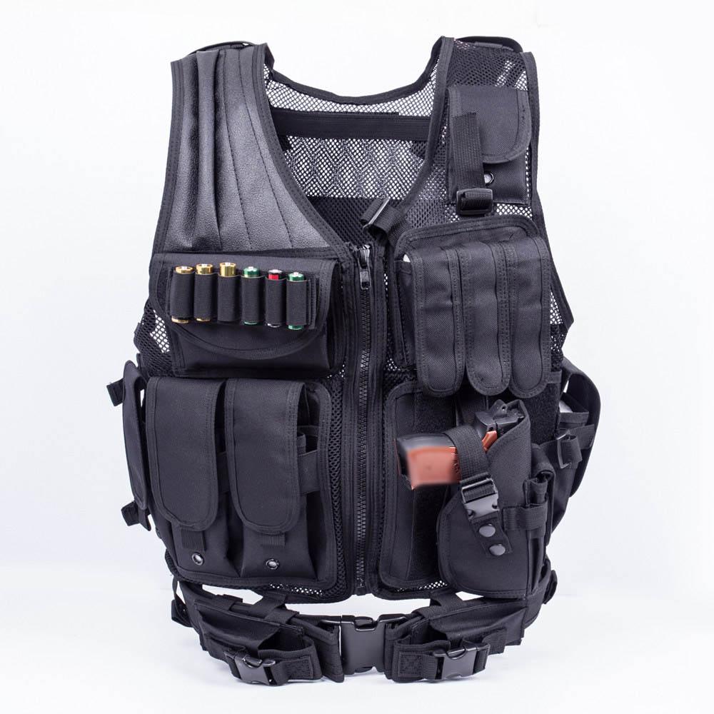 🧭 Tactical MOLLE Vest | Airsoft Combat Hunting | Adjustable | 5 Colors