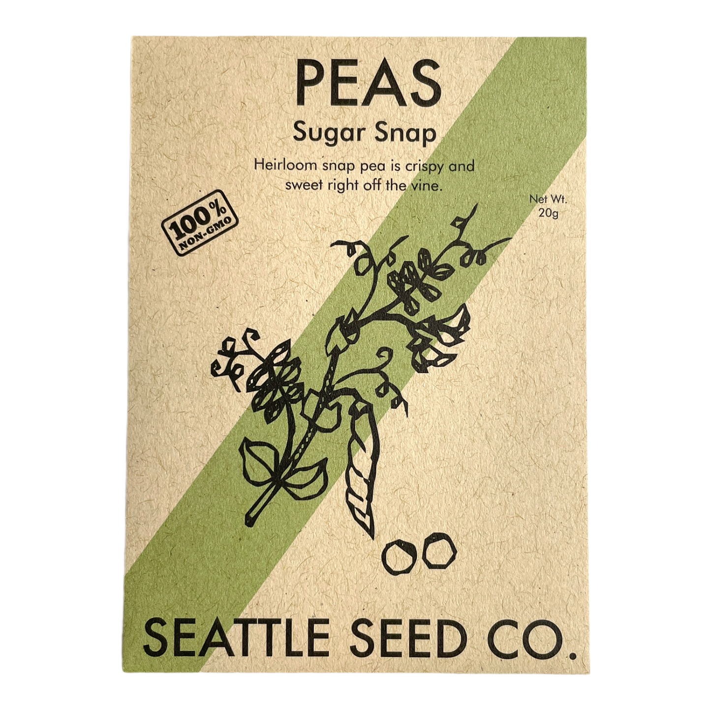 Sugar Snap Pea Seeds | High-Yield Survival Garden Vegetable