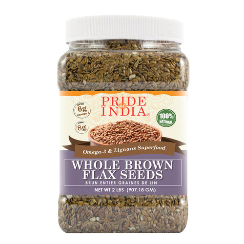 Whole Brown Flax Seeds | Omega-3 Superfood for Food Storage & Everyday Nutrition